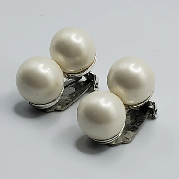 Marvella Pearl Clip Marvella Jewelry Clip On Earrings Marvella